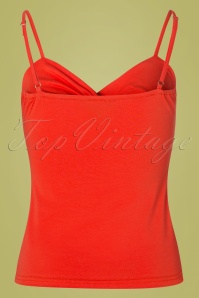 Banned Retro - Wrap Front Top in Orange 2