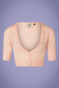 Banned Retro - 50s Bobby Cardigan in Nude