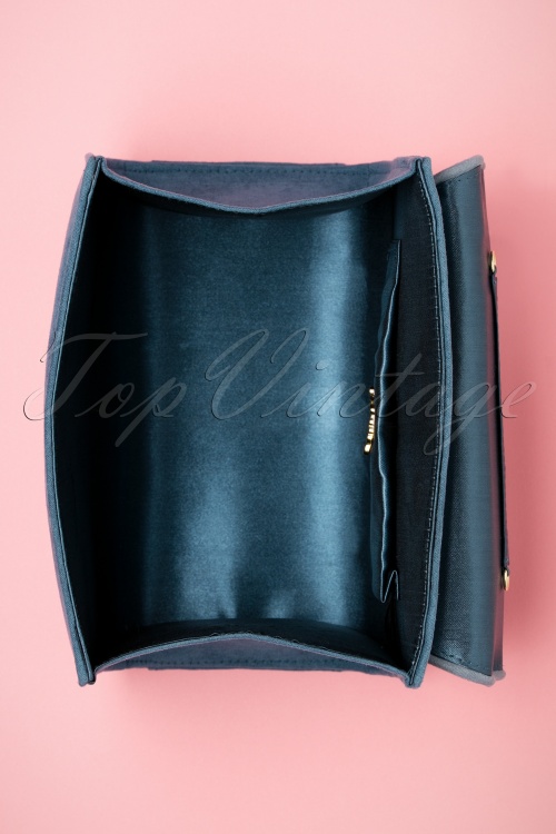 Ruby Shoo - 50s Tortola Handbag in Blue 3