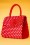 Ruby Shoo - Tortola Polkadot Handbag Années 50 en Rouge
