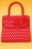 Ruby Shoo - 50s Tortola Polkadot Handbag in Red 2
