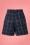 Banned Retro - Chill Checks Shorts in Marineblau 3