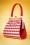Ruby Shoo - 60s Mendoza Check Handbag in Red 2