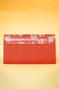 Ruby Shoo - 40s Deia Floral Clutch in Coral 4