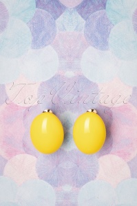 Day&Eve by Go Dutch Label - 60s Hello Sunshine Retro Earrings in Yellow 3
