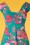 Lien & Giel - Sitges Birdy Maxi Dress Années 60 en Jade 3
