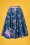 50s Violetta Swing Skirt in Blue