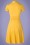 Retrolicious - Debra Pin Dot Swing-jurk in geel 6