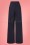 Collectif Clothing - Sophia Trousers Années 40 en Bleu Marine 3