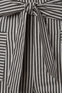 Collectif Clothing - 40s Bella Striped Trousers in Black and White 4