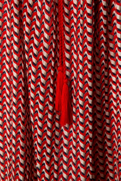 Amici - 70s Goya Maxi Beach Dress in Red 4