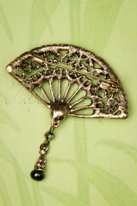 Banned Retro - 20s Flawless Core Brooch in Gold 2