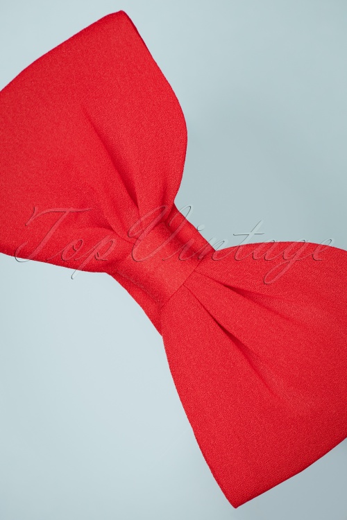 Banned Retro -  50s Dionne Bow Head Band in Lipstick Red 4