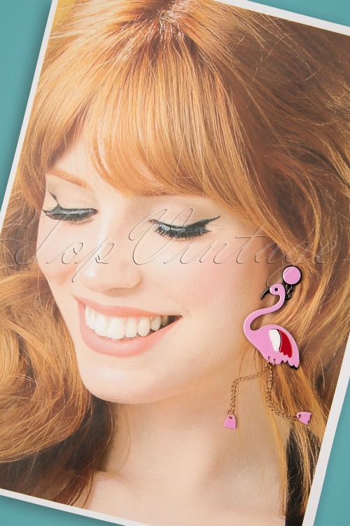 Love ur Look - Flirty Flamingo-Ohrringe in Pink 3