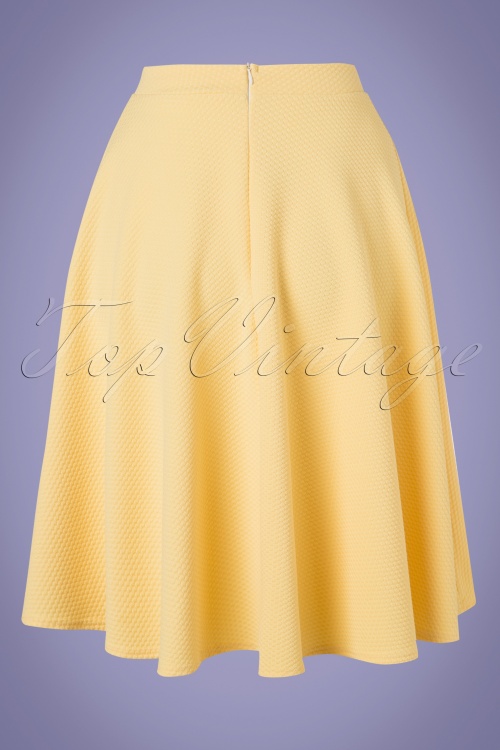 Vintage Chic for Topvintage - 50s Lois Swing Skirt in Pastel Yellow 3