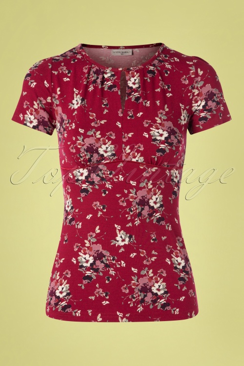 Vive Maria - 60s Mon Amour Shirt in Red 2