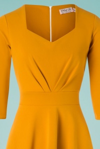 Vintage Chic for Topvintage - Ruby Swing Dress Années 50 en Jaune Or 3