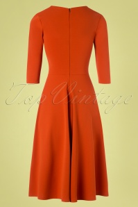 Vintage Chic for Topvintage - Ruby Swing-Kleid in Zimt 5