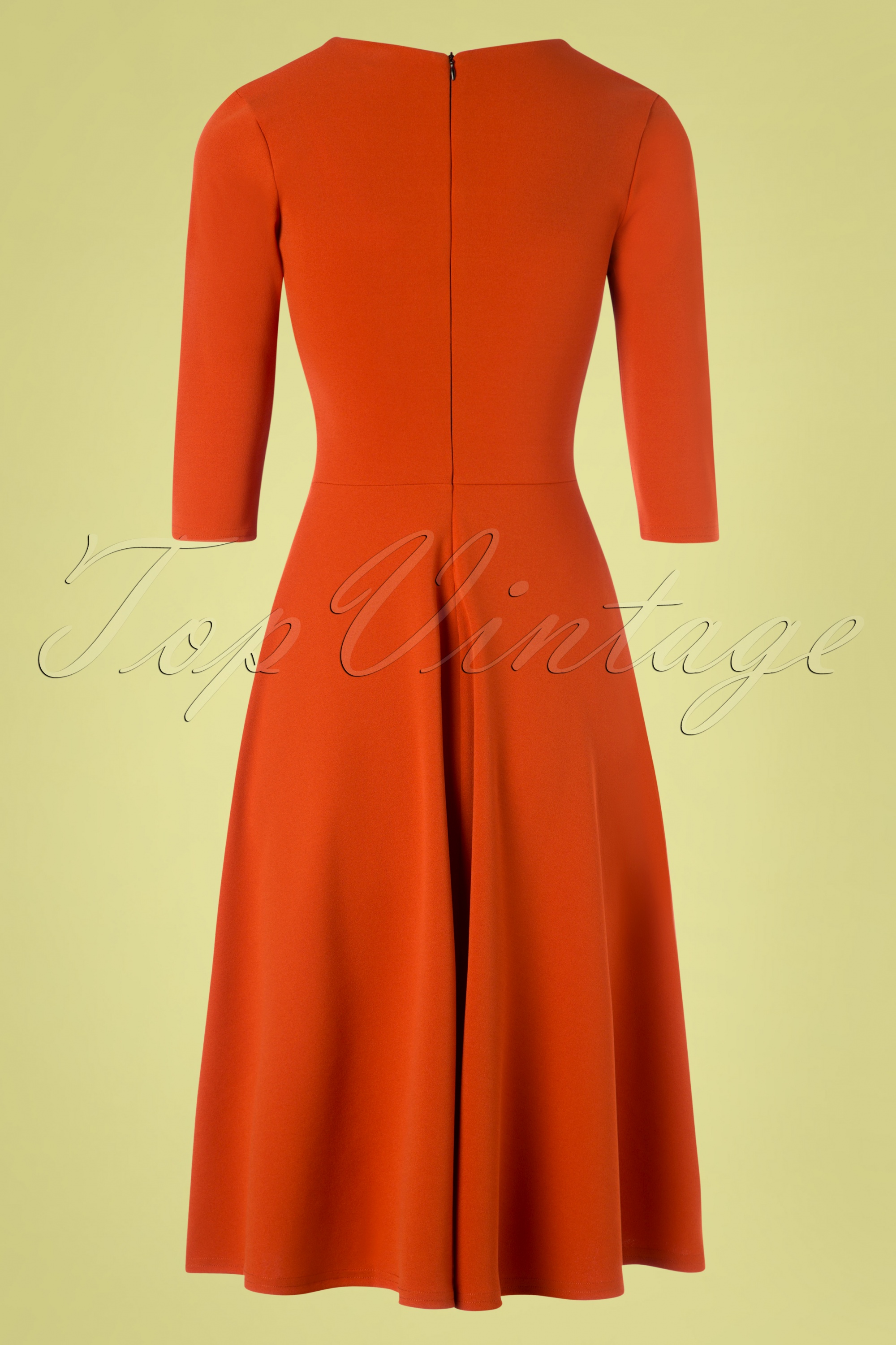 Vintage Chic for Topvintage - Ruby swingjurk in kaneel 5