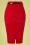 Vintage Chic 28739 Scube Crepe Red Pencil Skirt 20190207 006W