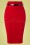 Vintage Chic 28739 Scube Crepe Red Pencil Skirt 20190207 002W