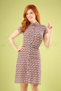 4FunkyFlavours - 60s Instant Love Dress in Cream