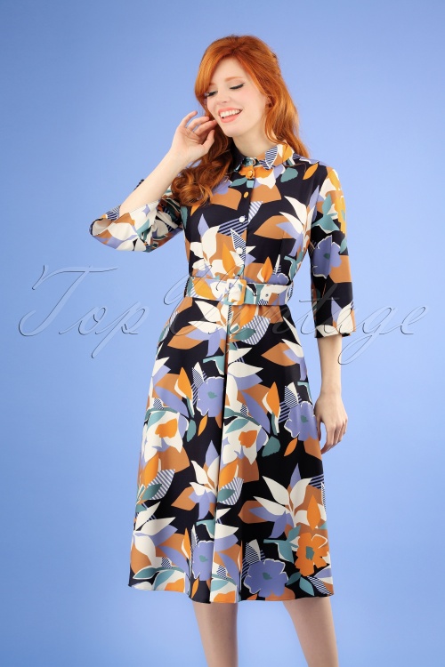 Closet London - Theresa A-lijn blouse-jurk in meerdere kleuren 2
