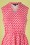 Pretty Vacant - Dina Drawstring Dress Années 60 en Rouge Gouttelette 3