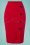 Vintage Chic 28736 Pencil Skirt in Red 20190208 002W