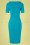 Vintage Chic for Topvintage - 50s Jennifer Pencil Dress in Aqua Blue 5