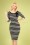 TopVintage Boutique Collection 28789 Black and White Striped Dress 20190117 1W