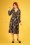 Traffic People - Mama Mia Maudes Meadow Swing Dress Années 70 en Noir