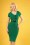 Vintage Chic 28724 Short Sleeve Emerald Green Dress 20190121 1W