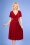 Vintage Chic for TopVintage Irene Cross Over Swing Dress Années 50 en Rouge
