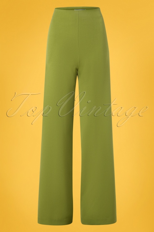 Very Cherry - 40s Marlene Pants in Olive Green 2