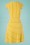 Blutsgeschwister - 60s Logo Morning Stripe Dress in Yellow 3
