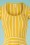 Blutsgeschwister - 60s Logo Morning Stripe Dress in Yellow 4