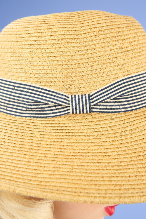Amici - 50s Tate Straw Hat in Natural 2