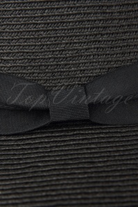 Amici - 50s Tobago Straw Hat in Black  3