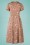 Louche - 40s Verna Wildrose Midi Dress in Pink 5