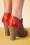 Miz Mooz - 50s Jazzy Pumps in Brown and Red 3