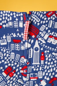 Blutsgeschwister - 60s Petite And Oho Dress in Big City Life Blue 5