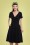 Collectif Clothing - Norah Swing Dress Années 50 en Noir 2