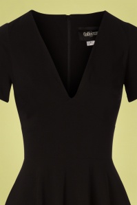 Collectif Clothing - Norah Swing Dress Années 50 en Noir 4