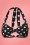 Esther Williams Swimwear 50s Classic Polka Bikini Top in Black and White