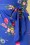 Yumi - 60s Fay Frill Hem Bouquet Dress in Lavender Blue 5