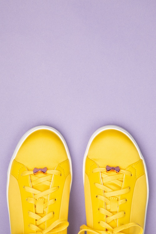 Ted Baker - 50s Rialy Rose Sneakers in Magnificent Yellow 2