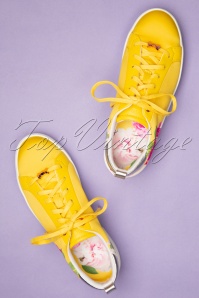 Ted Baker - 50s Rialy Rose Sneakers in Magnificent Yellow 3