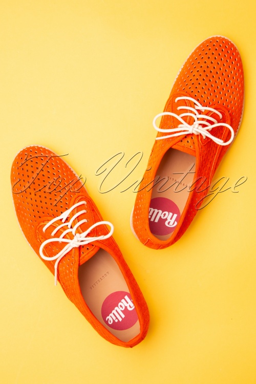 Rollie Shoes 27866 Derby punch Coral Sneaker 20190205 028W