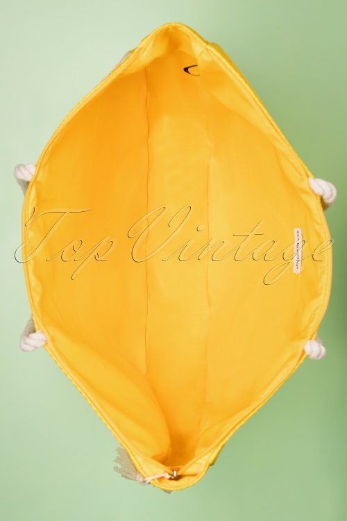 Amici - 50s Citrus Tote Bag in Yellow 3